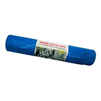 Мешки для мусора 200 л, с завязками, синие, в рулоне 5 шт., ПВД, 45 мкм, 1100х850 мм, Концепция Быта Vitalux, 604934 в Тюмени