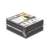 Мешки для мусора 160 л, серые, в пачке 10 шт., ПВД, 40 мкм, 900х1100 мм, i-Bag в Тюмени