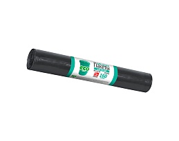 Мешки для мусора 160 л, черные, в рулоне 10 шт., ПВД, 25 мкм, 1100х800 мм, GRIFON, 101-031 в Тюмени