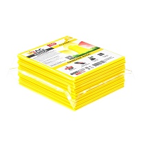 Мешки для мусора 160 л, желтые, в пачке 10 шт., ПВД, 40 мкм, 900х1100 мм, i-Bag в Тюмени