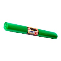 Мешки для мусора 180 л, зеленые, в рулоне 10 шт., ПВД, 50 мкм, 1100х900 мм, МЕШКОFF, 4458 в Тюмени
